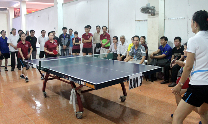 Khai mạc giải cầu lông, bóng bàn Khối các cơ quan tỉnh