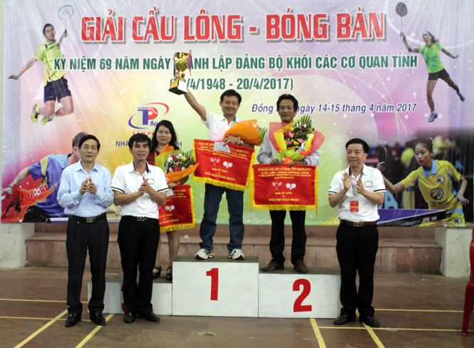 Giải cầu lông, bóng bàn Khối các cơ quan tỉnh thành công tốt đẹp