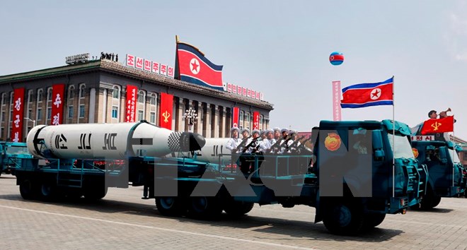 Những điểm đáng chú ý gây lo ngại trong cuộc diễu binh của Triều Tiên