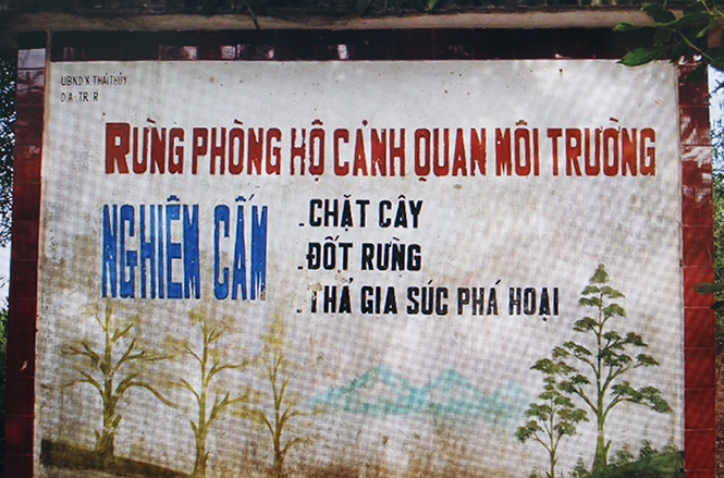 Thái Thuỷ: Canh chừng "giặc lửa" để giữ rừng