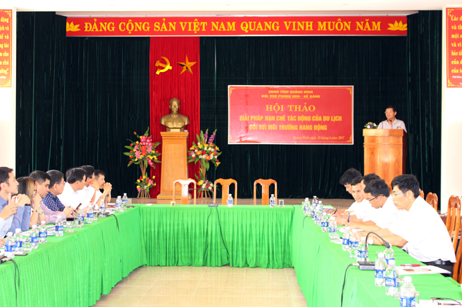 Đề xuất các giải pháp hạn chế tác động của du lịch tới môi trường, cảnh quan hang động