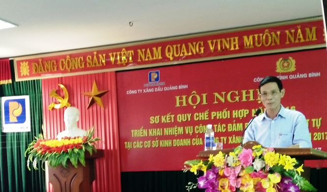 Công ty xăng dầu Quảng Bình: Xây dựng mô hình "Ba an toàn" về an ninh trật tự