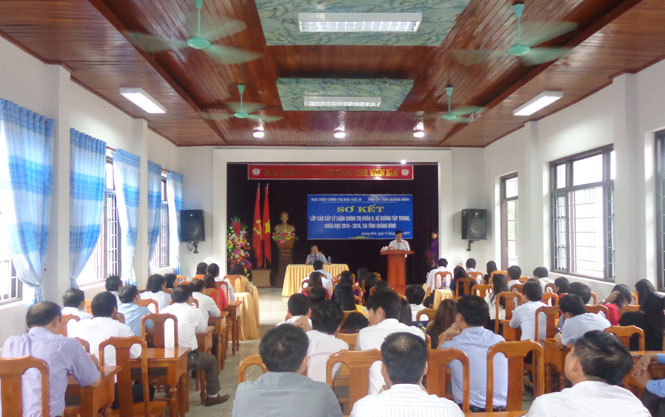 Sơ kết lớp Cao cấp lý luận Chính trị khóa 9, hệ không tập trung, khóa học 2016-2018