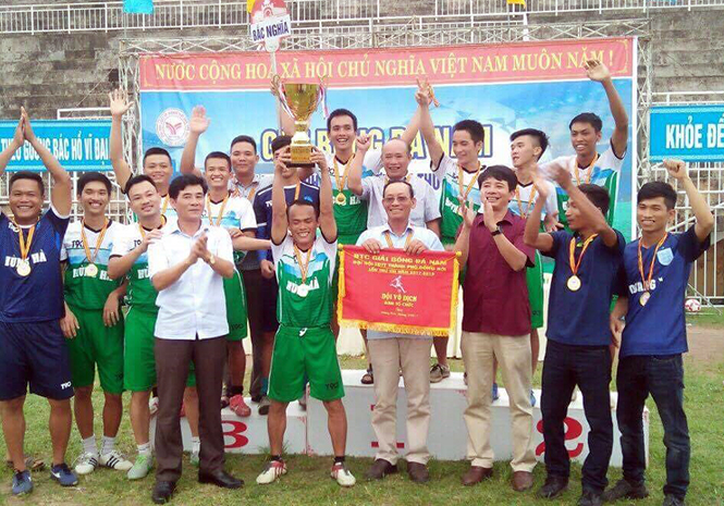 Phường Bắc Nghĩa giành giải nhất giải bóng đá nam Đại hội TDTT thành phố Đồng Hới