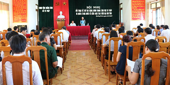 Đối thoại với tổ chức, cá nhân về giải quyết thủ tục hành chính trong lĩnh vực Tư pháp