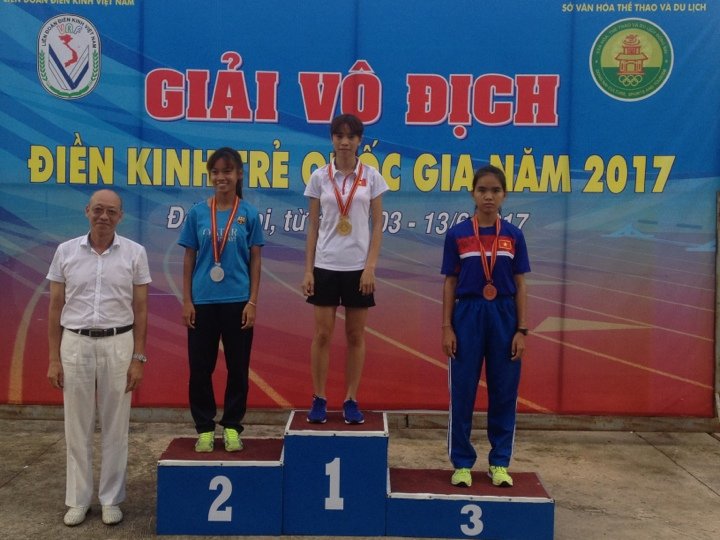 Đội tuyển điền kinh Quảng Bình giành được 4 huy chương tại giải Vô địch điền kinh trẻ quốc gia