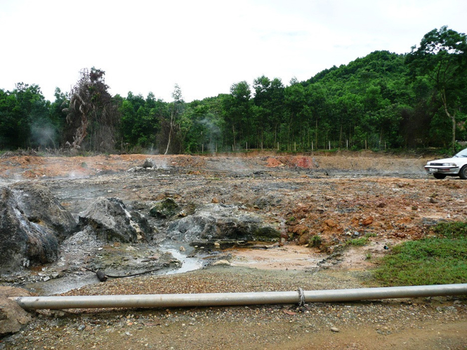 Đã có nhà đầu tư mới tại suối nước nóng Bang