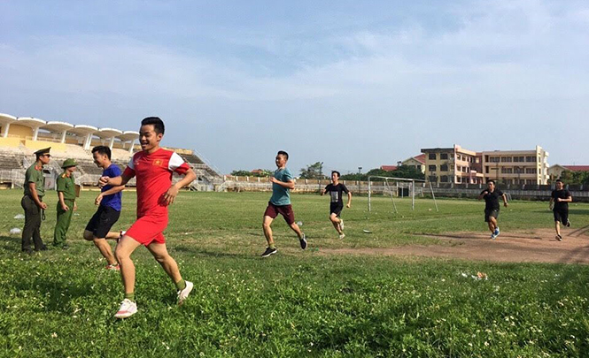 Kiểm tra "Chiến sĩ Công an khỏe", "Đơn vị Công an khỏe" năm 2017