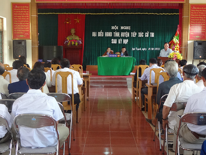 Ủy ban MTTQVN tỉnh phối hợp tổ chức 29 điểm tiếp xúc cử tri