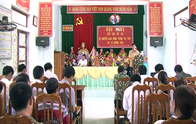 Đoàn đại biểu Quốc hội tỉnh: Tiếp xúc cử tri theo chuyên đề tại xã Hương Hóa