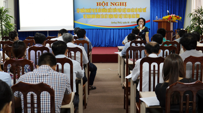 Bồi dưỡng kiến thức pháp luật cho cán bộ pháp chế và tham mưu công tác xây dựng pháp luật