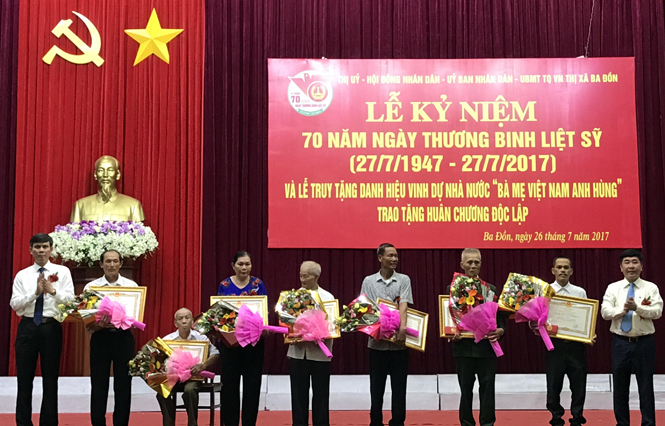 Thị xã Ba Đồn: Kỷ niệm 70 năm ngày Thương binh-Liệt sỹ