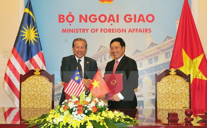 Việt Nam-Malaysia tôn trọng giải quyết hòa bình vấn đề Biển Đông