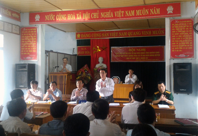 Đại biểu HĐND tỉnh tiếp xúc với cử tri huyện Tuyên Hoá