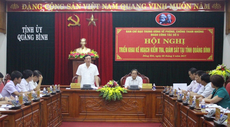 Triển khai kế hoạch kiểm tra, giám sát tại tỉnh Quảng Bình