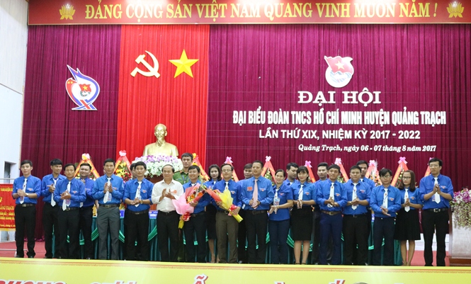 Đại hội Đoàn TNCS Hồ Chí Minh huyện Quảng Trạch  lần thứ XIX, nhiệm kỳ 2017-2022