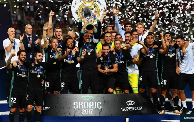 Real Madrid đánh bại M.U để giành Siêu cúp châu Âu