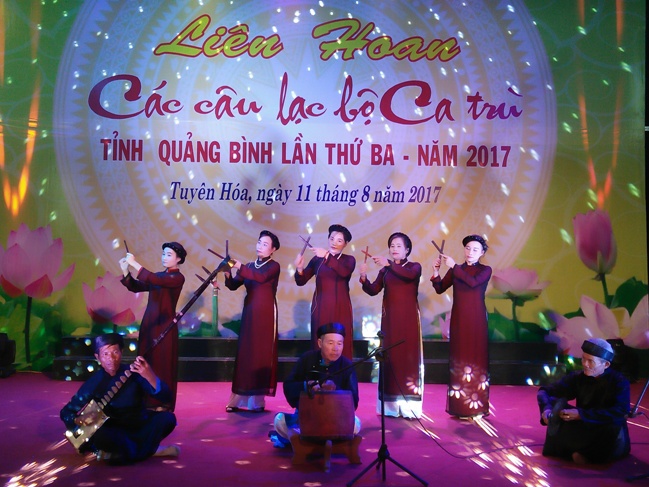 Liên hoan các câu lạc bộ ca trù tỉnh Quảng Bình lần thứ ba