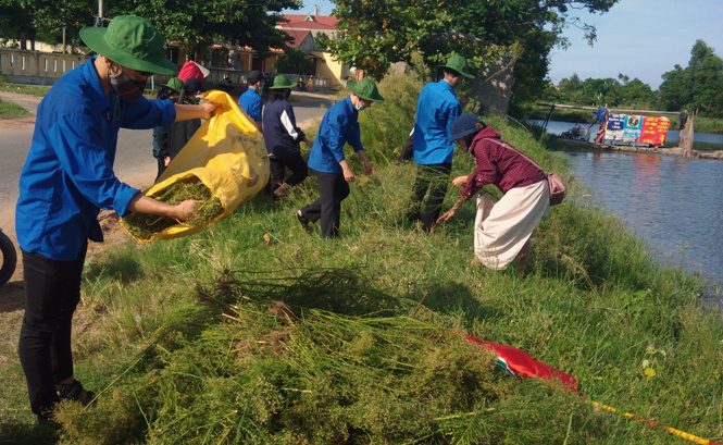 Thành đoàn Đồng Hới chung tay bảo vệ môi trường xanh-sạch-đẹp
