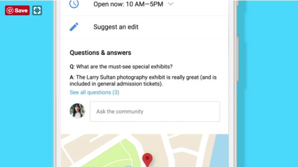 Google Maps thêm tính năng hỏi đáp