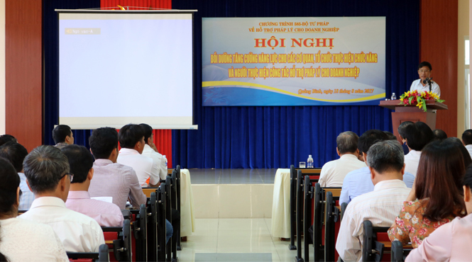 Tăng cường công tác hỗ trợ pháp lý cho doanh nghiệp