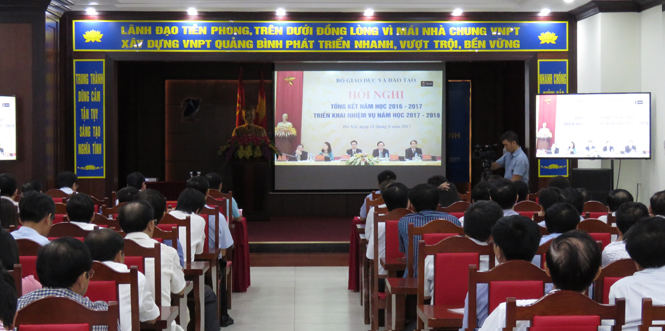 Hội nghị trực tuyến toàn quốc triển khai nhiệm vụ năm học 2017-2018