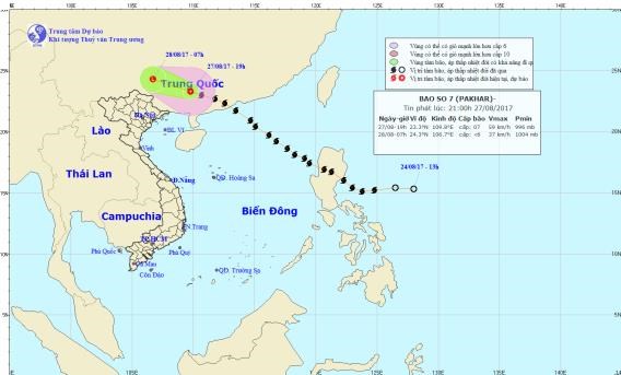 Bão số 7 suy yếu thành áp thấp nhiệt đới, Bắc Bộ có mưa diện rộng