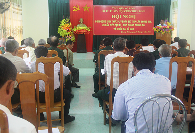 Bồi dưỡng kiến thức pháp luật cho cán bộ Hội Cựu chiến binh