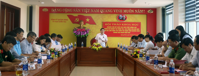Nâng cao trình độ nghiệp vụ thẩm tra, xác minh của đội ngũ cán bộ làm công tác kiểm tra Đảng