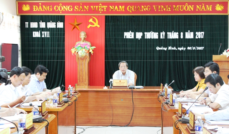 Thường trực HĐND tỉnh họp phiên thường kỳ tháng 8