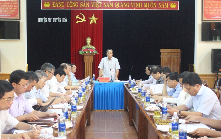 Tuyên Hóa cần tập trung thực hiện tốt các chương trình, đề án trọng điểm