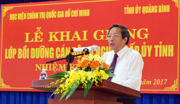 Khai giảng lớp bồi dưỡng cán bộ dự nguồn cấp ủy tỉnh, nhiệm kỳ 2020-2025