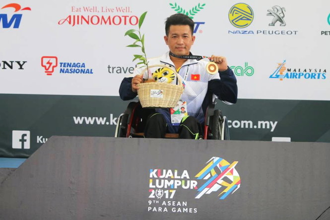 VN giành 8 HCV ngày đầu ASEAN Para Games 2017