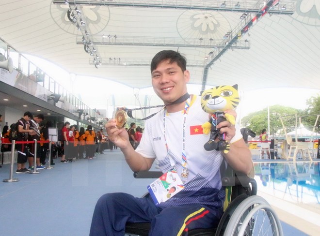 Đoàn Việt Nam thiết lập nhiều kỷ lục mới ở ASEAN Para Games