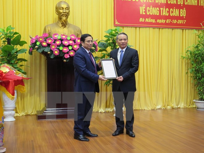 Ông Trương Quang Nghĩa nhận nhiệm vụ Bí thư Thành ủy Đà Nẵng