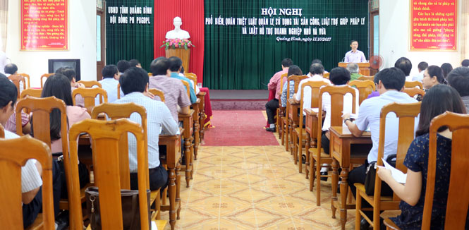 Bồi dưỡng kiến thức pháp luật cho đội ngũ báo cáo viên pháp luật cấp tỉnh