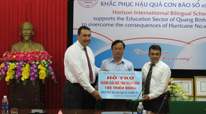 Trường song ngữ quốc tế HORIZON hỗ trợ ngành Giáo dục Quảng Bình