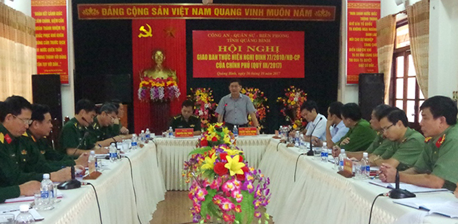 Liên ngành Công an, Quân sự, Biên phòng: Phối hợp triển khai thực hiện nhiệm vụ công tác cuối năm 2017