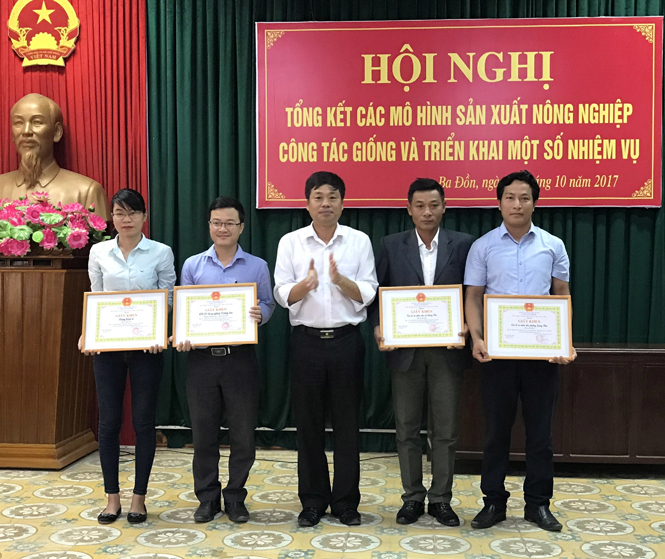 Thị xã Ba Đồn: Triển khai có hiệu quả các mô hình sản xuất nông nghiệp
