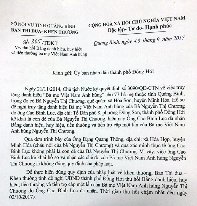 Sự thật đã rõ nhưng ông Cao Bình Lục vẫn vòng vo