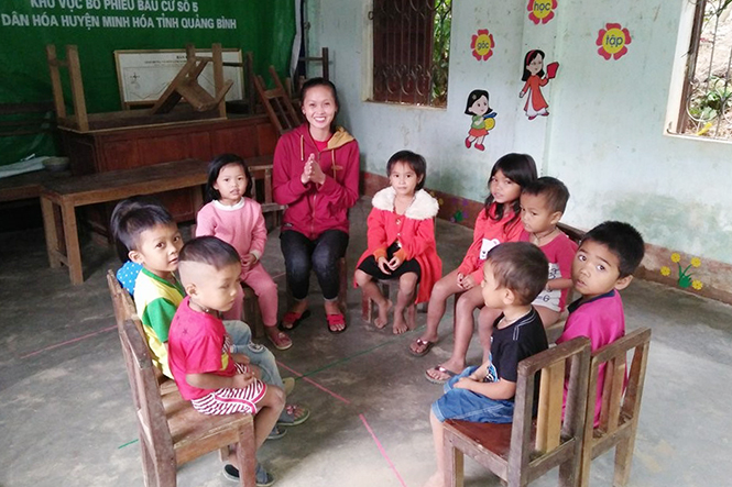 Khi nhà sinh hoạt cộng đồng là lớp học