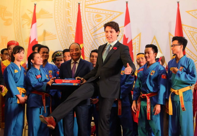 Thủ tướng Canada ấn tượng với vovinam