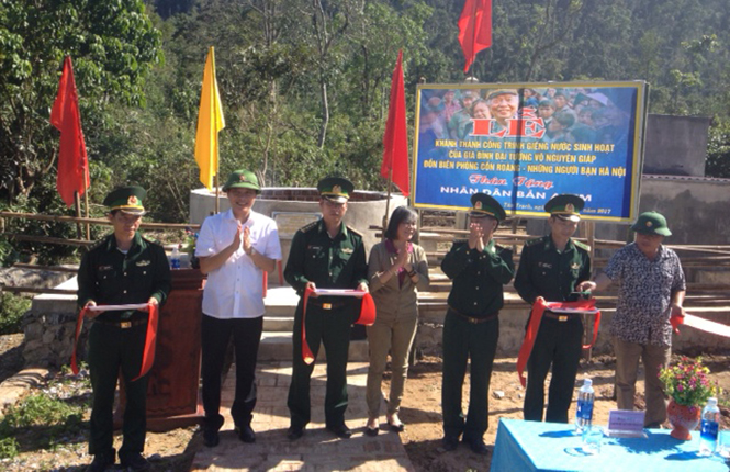 Khánh thành công trình giếng nước gia đình Đại tướng Võ Nguyên Giáp tặng người dân bản A Rem