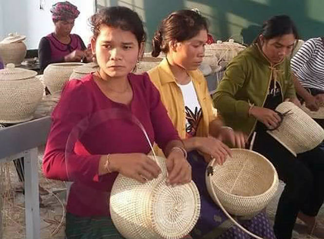 Phụ nữ Trọng Hóa: Phát huy hiệu quả tổ hợp tác mây tre đan
