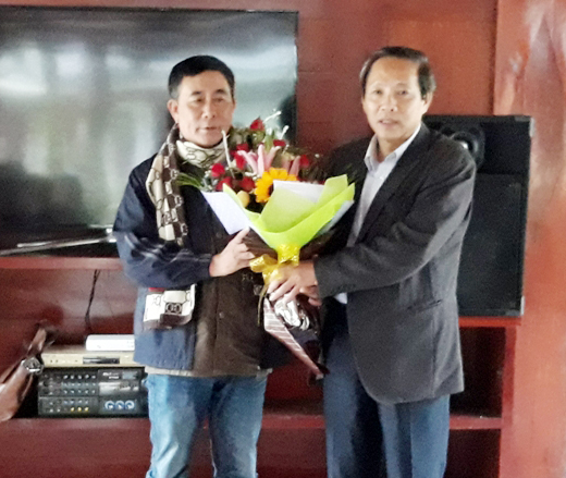 Đồng chí Bí thư Tỉnh ủy thăm các nghệ sĩ, diễn viên tham gia chương trình "Tiếng chuông gọi hồn trinh nữ"