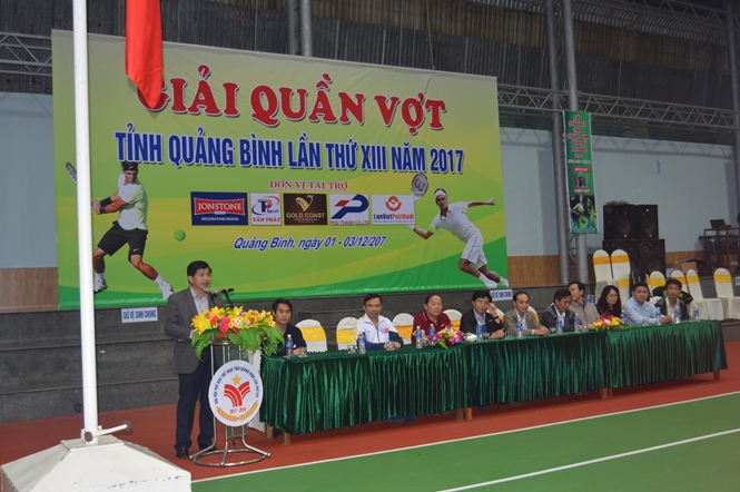 Khai mạc giải quần vợt tỉnh Quảng Bình lần thứ XIII năm 2017