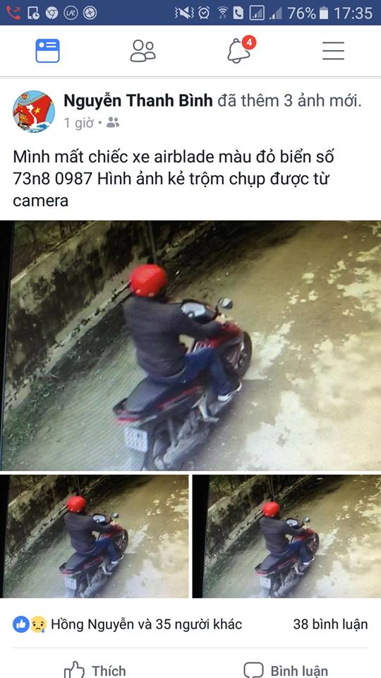 Tìm được xe nhờ… Facebook