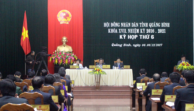 Khai mạc kỳ họp thứ 6, HĐND tỉnh khóa XVII