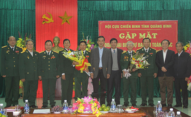 Gặp mặt Đoàn đại biểu dự Đại hội toàn quốc Hội CCB Việt Nam lần thứ VI