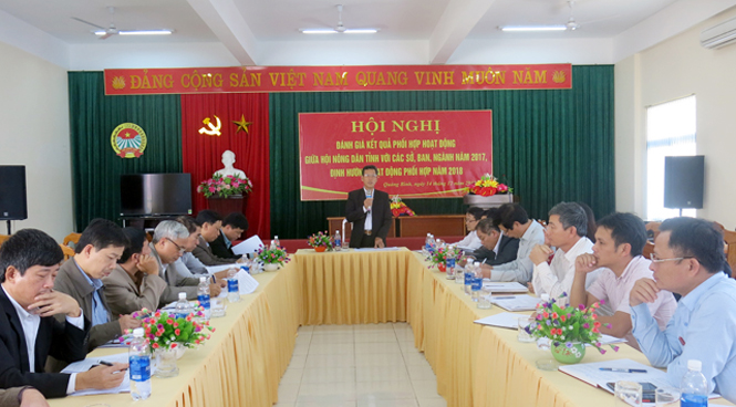 Tăng cường phối hợp hoạt động giữa Hội Nông dân tỉnh với các ban, ngành